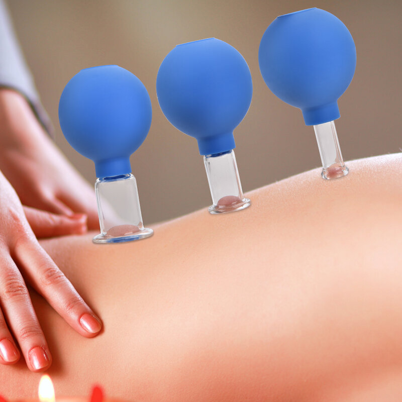 Lunettes de Massage sous vide en caoutchouc, Anti-Cellulite, outil de thérapie chinoise