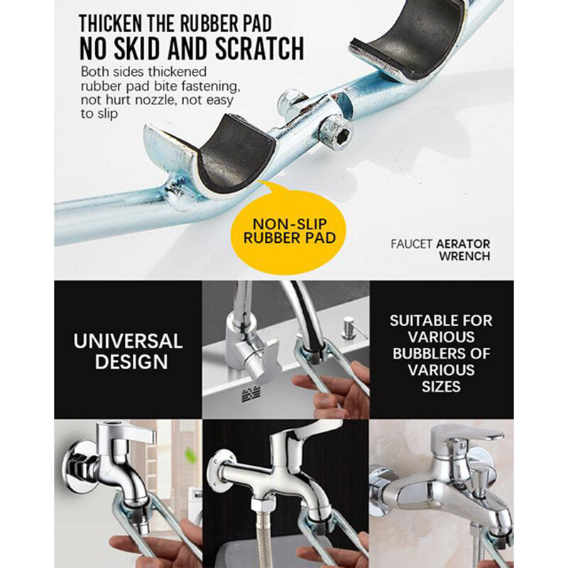 Torneira aerador chave ferramenta ferramenta de remoção de torneira torneira tubulação-instalação-acessórios para casa lks99