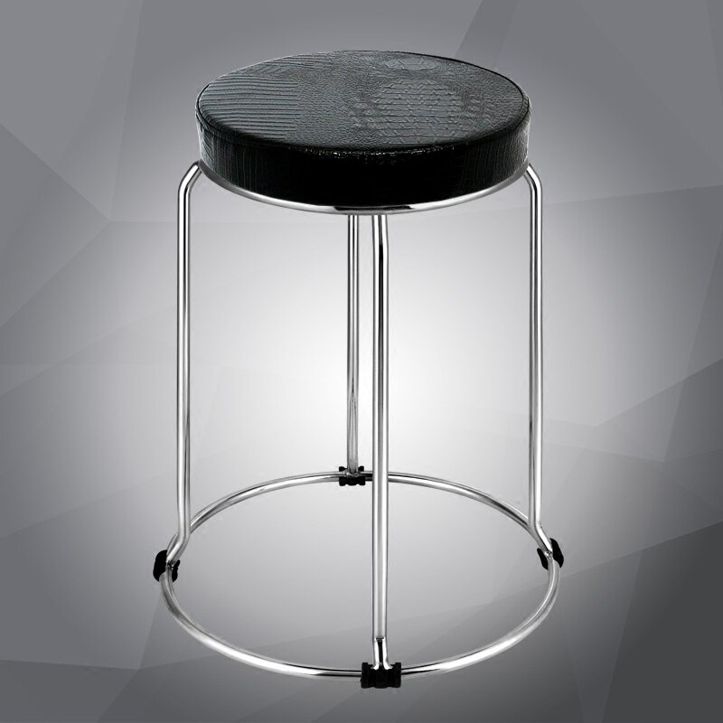 Nordic Bar Stools Kitchen Barstool Metal Modern Bar Furniture Commercial Bar Stools Stacked Storage Save Space Counter Stools