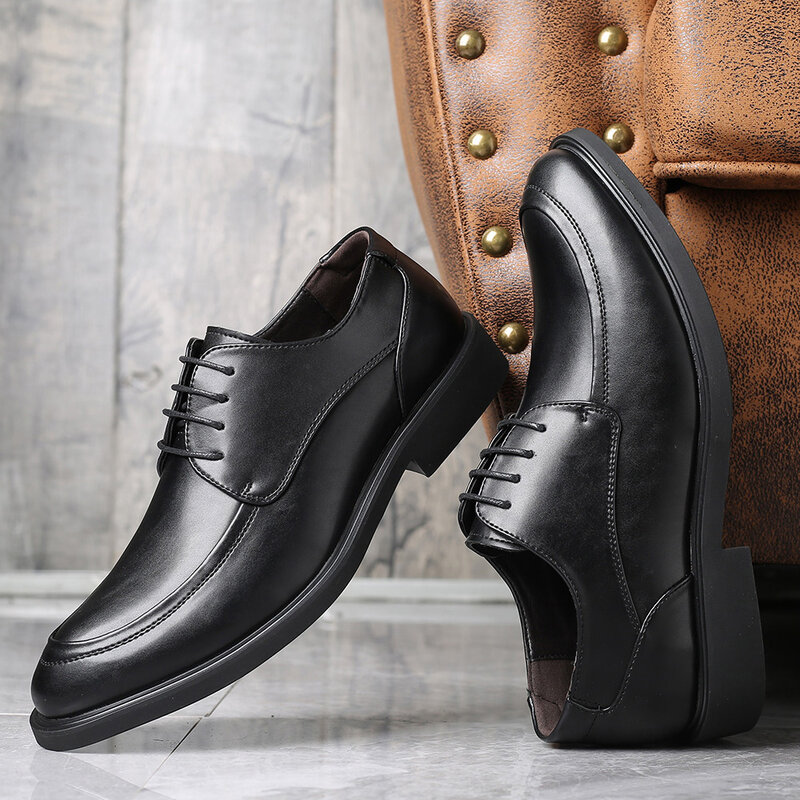 عالية الجودة حذاء كاجوال رجال الأعمال موضة حذاء رجالي عادية رائجة البيع تنفس حذاء رجالي غير رسمي حذاء رجالي رسمي أسود