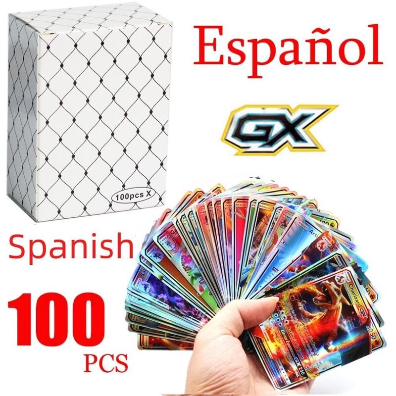 Cartas de Pokémon en español del equipo TAG GX Vmax, juego de cartas de energía de entrenador, juego de cartas de español, juguete para niños 2021