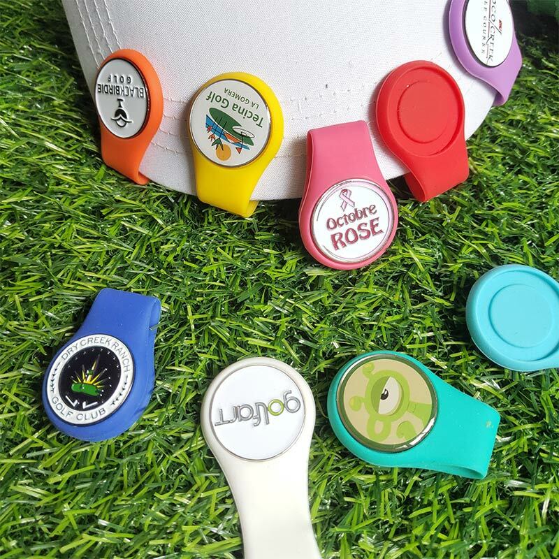 Silikon Golf Hut Clip Ball Marker Halter mit Starke Magnetische Befestigen Ihre Tasche Rand Gürtel Kleidung Geschenk Golf Zubehör