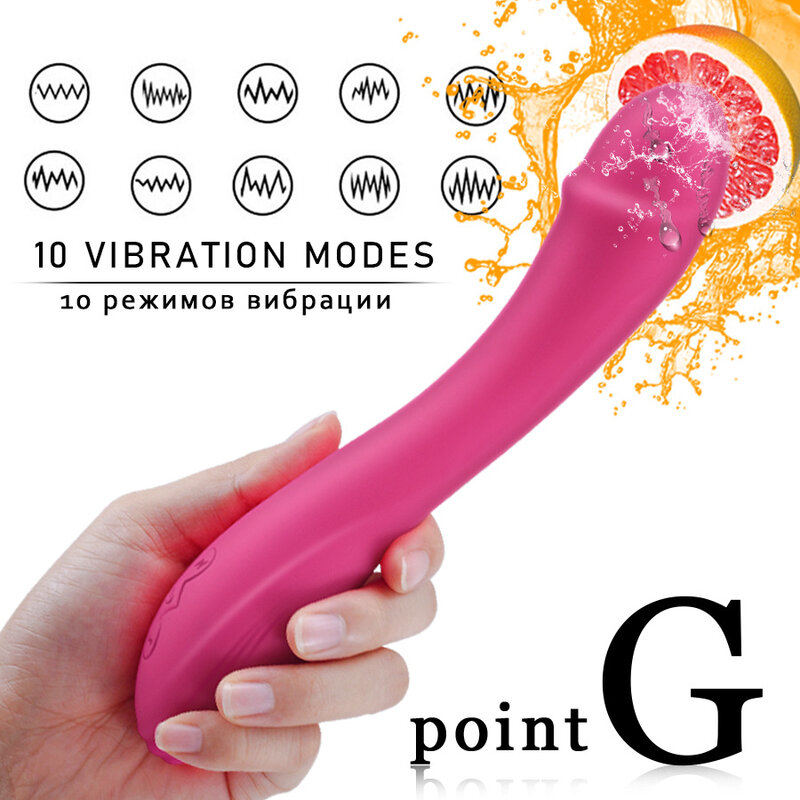 Zafte 10 Modes Dildo Vibrator Voor Vrouwen Zachte Vrouwelijke Vagina Clitoris Stimulator Stimulator Masturbator Sex Toys Producten Voor Volwassenen