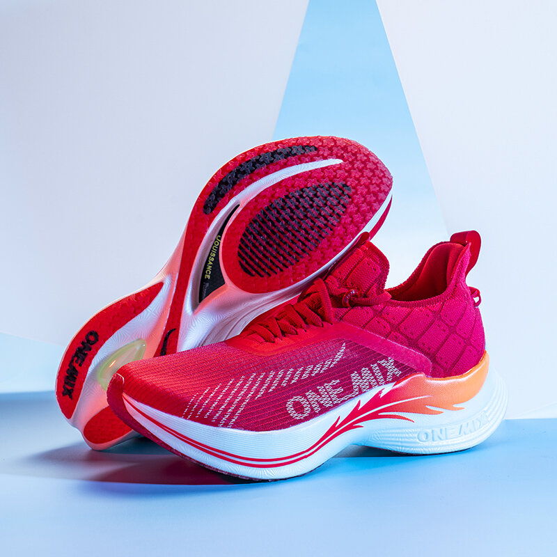 ONEMIX – chaussures de course professionnelles, baskets de Sport Ultra légères et à rebond, avec plaque de carbone, résistantes aux chocs, pour Marathon, 2021