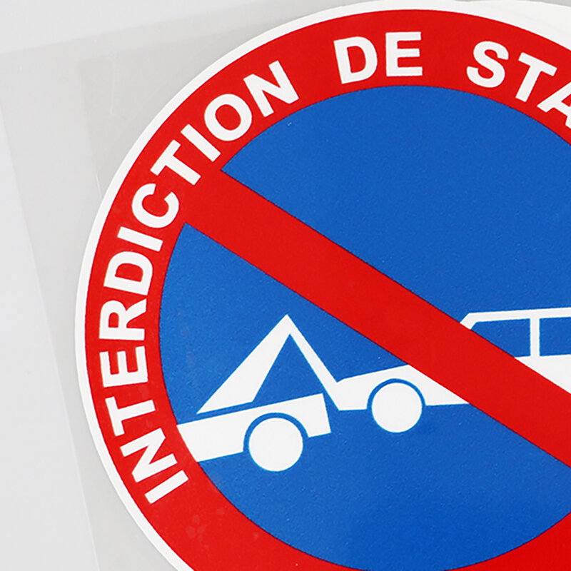 YJZT 12.3CM × 12.3CM nie Parking naklejka zakaz Stationement naklejki samochodowe pcv 12C-0541