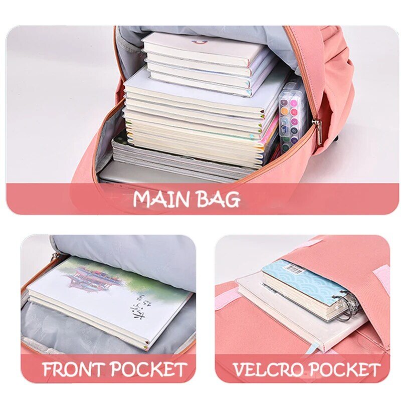 Вместительные милые школьные ранцы для девочек-подростков, рюкзак для учеников начальной школы, женские сумки для книг, 2021