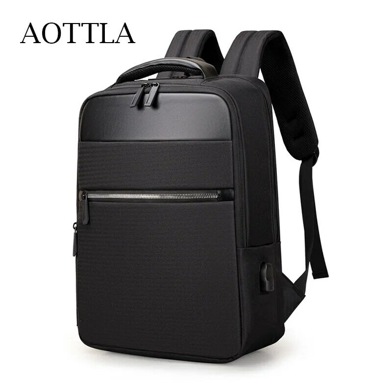 AOTTLA – sac à dos pour hommes, sacoche pour ordinateur portable, de bonne qualité, à bandoulière, étanche, grande capacité, pour l'école