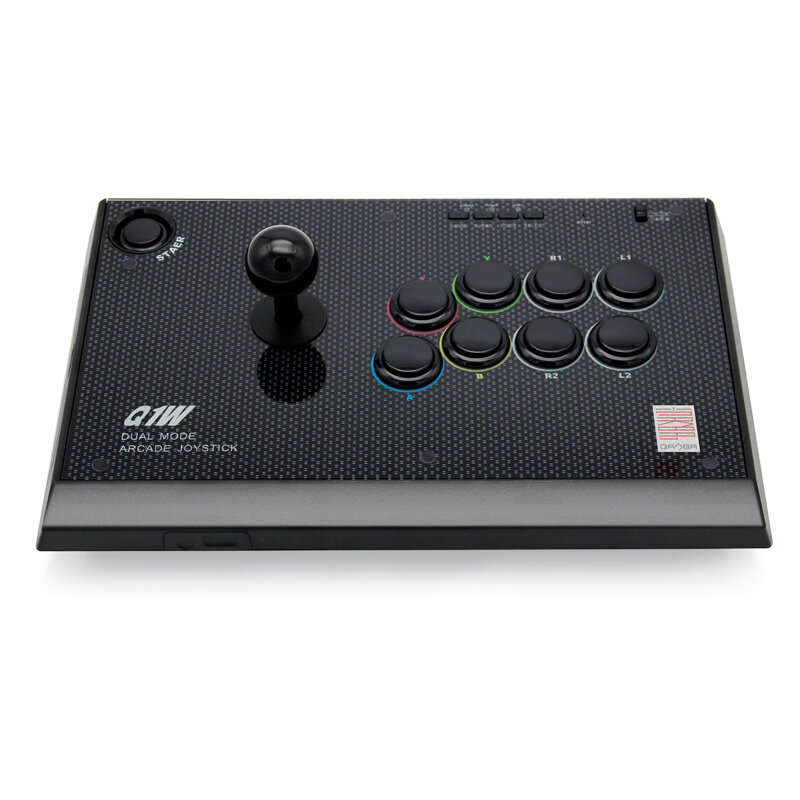 Qanba-mando inalámbrico Q1W para PlayStation 3/PC/Android/x-input/d-input (fightonstick), color negro, 2,4G