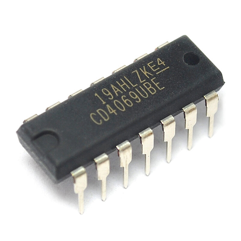 Microordenador de un solo chip CD4069UBE DIP14, nuevo y original, para más especificaciones, ponte en contacto con el Servicio de Atención al Cliente, 10 piezas