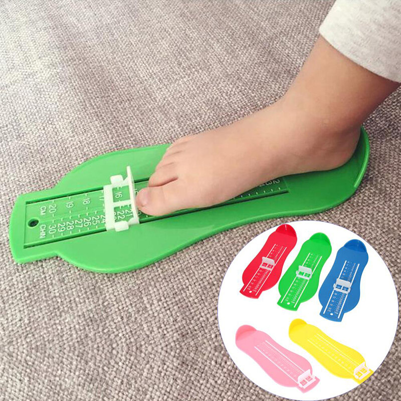 Misura del piede del bambino righello del piede dispositivo di misurazione della lunghezza del piede per bambini calcolatrice di scarpe per bambini accessori per scarpe per bambini calibro