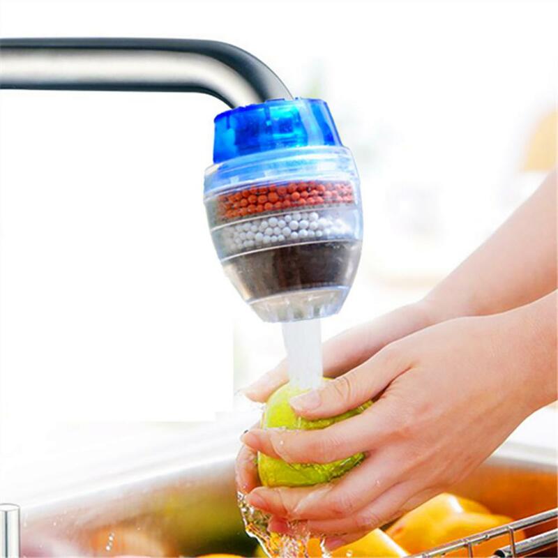 5 Layers Activated Carbon Water Purifier Kitchen Tap Filter Bathroom Faucet Filter Purification Tool for Home Use