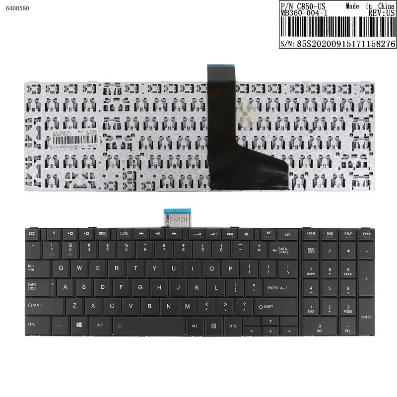 UNS Neue Ersatz Tastatur für Toshiba Satellite C850 C850D C855 C855D C870 C875 C870D C875D L850 L850D L855 L855D Laptop schwarz