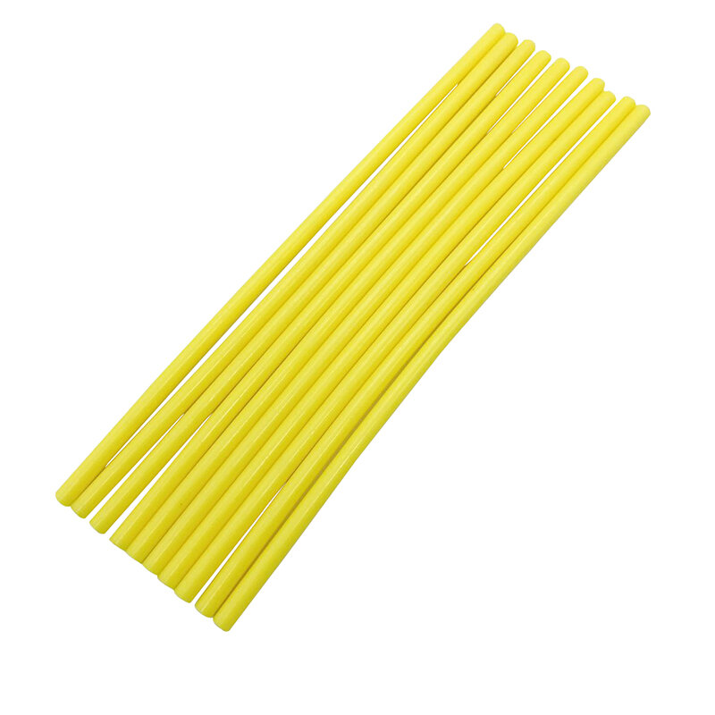 5pcs/lot 7mm*270mm Hot Melt Glue Sticks For Glue Gun Craft Phone Case Album Repair Accessories Adhesive Stick Yellow Color