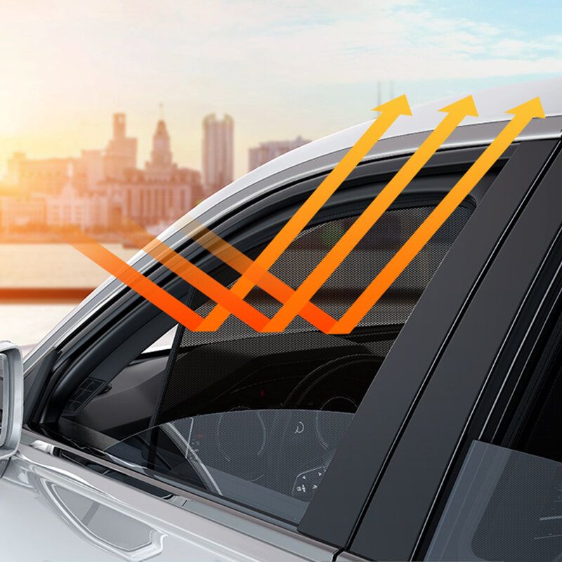 Dla Volvo V60 2018-2022 szyba kurtyna siatka magnetyczna szkło osłona przeciwsłoneczna osłona przeciwsłoneczna na okno nie Sag osłona przeciwsłoneczna z klipsem osłona przeciwsłoneczna