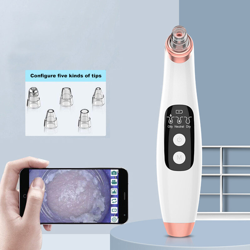 Visuelle Mitesser Entferner Gerät Wiederaufladbare Elektrische Gesichts Reinigung Instrument Poren Vakuum Saug Maschine Hautpflege Werkzeug