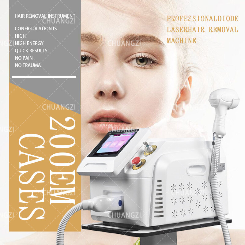 2021 Grote Power Platina 1200W Permanente Ontharing Diode Laser 755 808 1064nm Drie Golflengte Diode Alexandra Laser