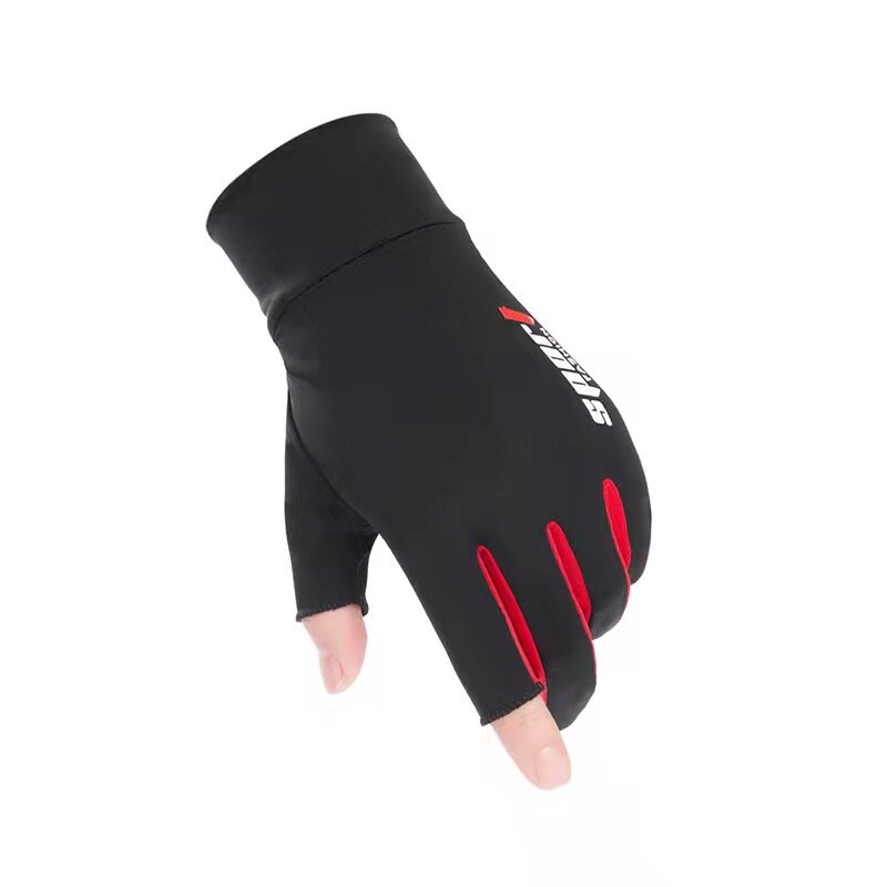 Rękawiczki damskie i męskie wędkarskie rękawiczki bez palców elastyczne, oddychające, antypoślizgowe, wygodne sportowe rękawiczki rowerowe na świeżym powietrzu