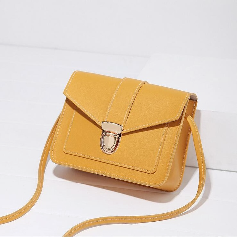 女性のための小さな合成皮革のバッグ,女性のためのファッショナブルなミニショルダーバッグ,女の子のための黄色,電話の財布,2019