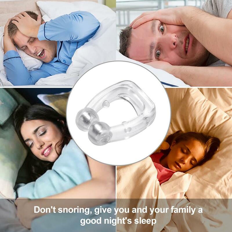 シリコン磁気アンチいびきストップいびき睡眠トレイ援助鼻拡張器デバイスクリップ睡眠ヘルパーツール