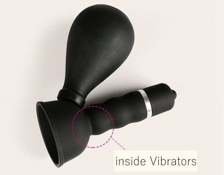 Silicone Sex Toy Vibrators Breast Clip Nipple Clamps Adult Sex Toys For Women Suckers Breast Bigger Nipple Enlarger Suction Pump