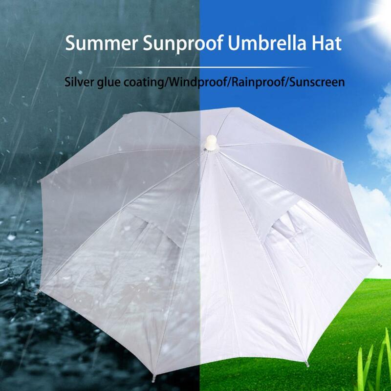 25.5" Fishing Cap Outdoor Sport Umbrella Hat Hiking Camping Cap Head Hats Fishing Sun Protector Caps UV Sun Protection