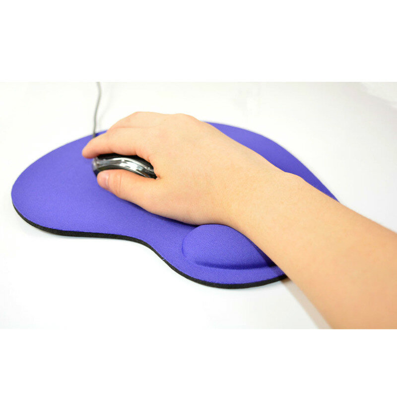 Baru Kecil Kaki Bentuk Mouse Pad Penopang Pergelangan Tangan Kenyamanan Mat Soild Warna Game Komputer Mousepad Kreatif EVA Lembut Mouse Pad 1 Pc