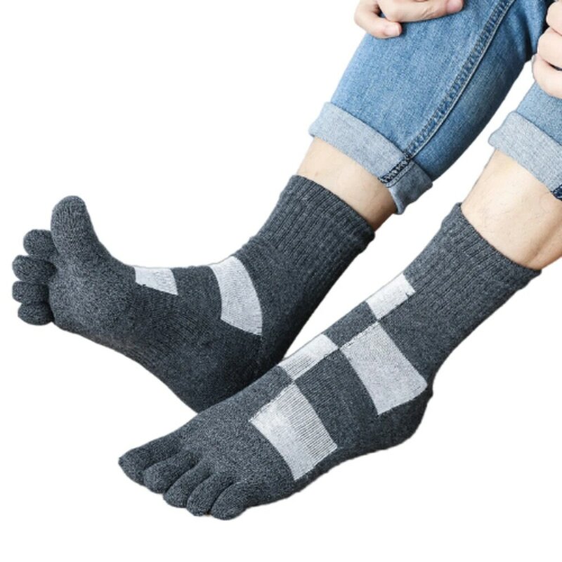 Chaussettes en coton à compression pour hommes, chaussettes décontractées à bout tubulaire, taille 40-44