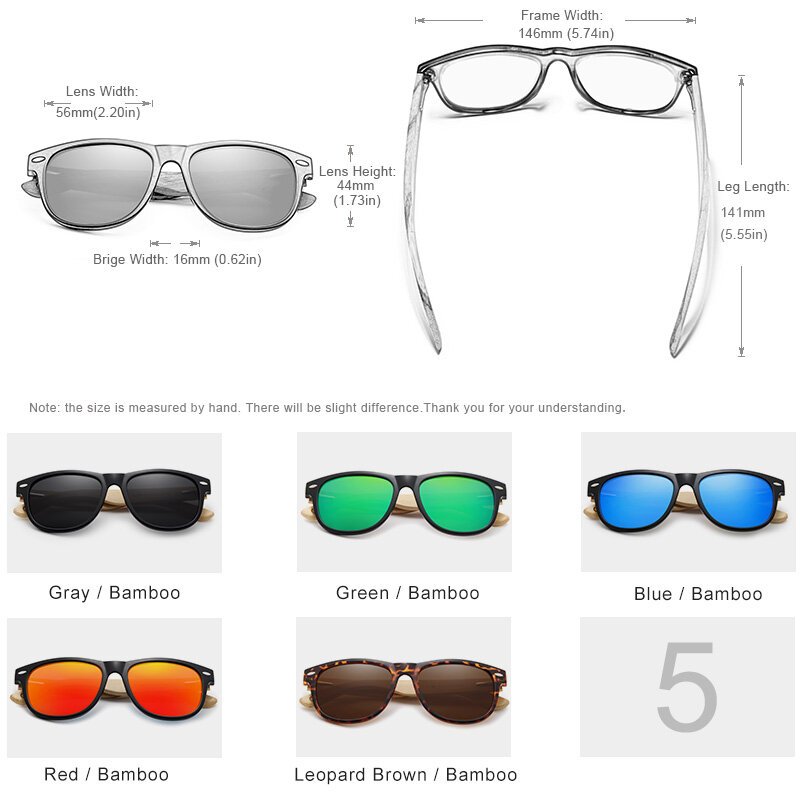 GXP – lunettes de soleil polarisées en bois de bambou pour hommes et femmes, originales