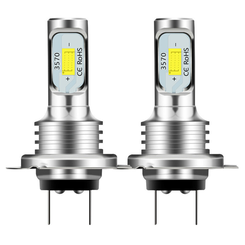 2 X H7 комплект светодиодных фар 80 Вт 6000 лм лампы ближнего и дальнего света K белый IP 68 водонепроницаемые лампы для автомобильных фар автозапча...