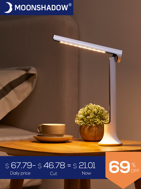 USB Charging Desk Lamp Led Eye Protection Lamp Dimmable Reading Lamp Student Learning Night Light Touch Switch Folding Desk Lamp