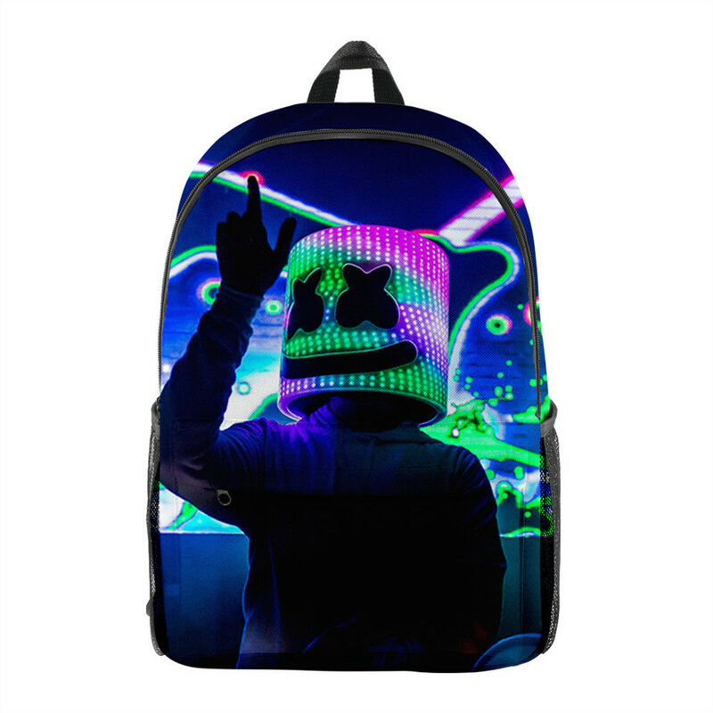 2021 Women Men Candy DJ Backpack Travel Laptop Backpack Teenager Boys Girls Cartoon Oxford Waterproof Schoolbag Backpack