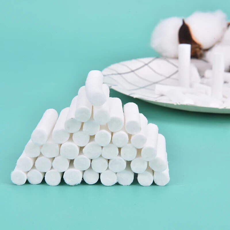 Rollos de algodón desechables para blanqueamiento Dental, Gema Dental de alta pureza, suministros para dentistas, 100 piezas
