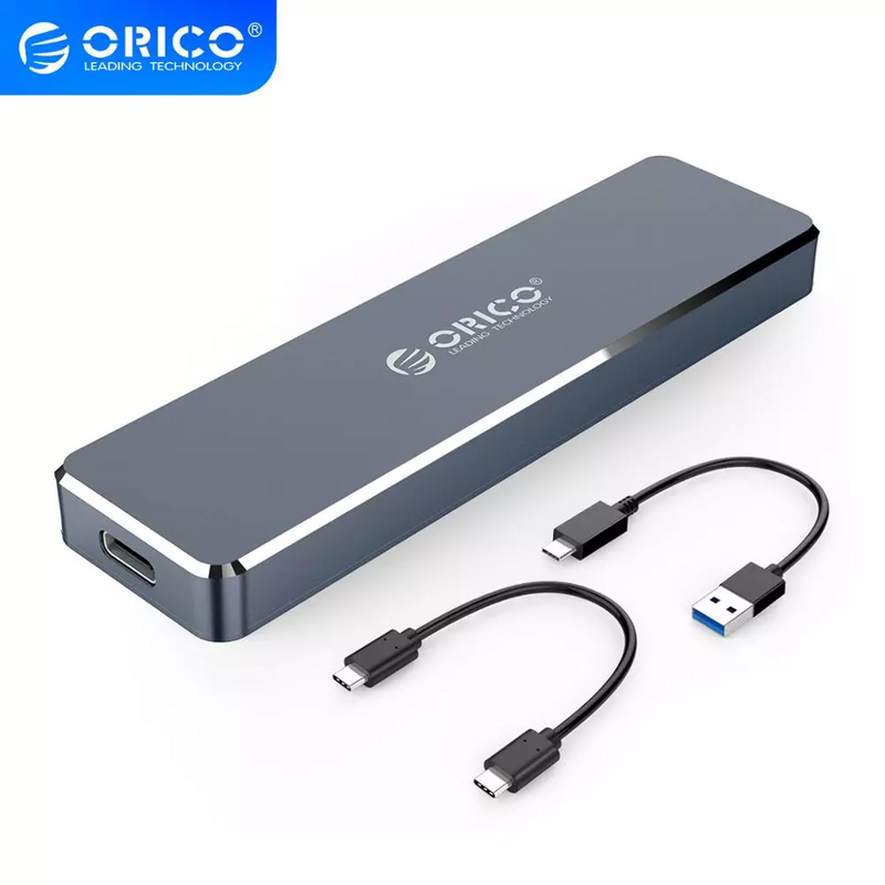 ORICO-carcasa M.2 para SSD, carcasa NVME, PCIE, NGFF, SATA, M/B, disco duro SSD, M.2 a USB tipo C 3,1 con Cable