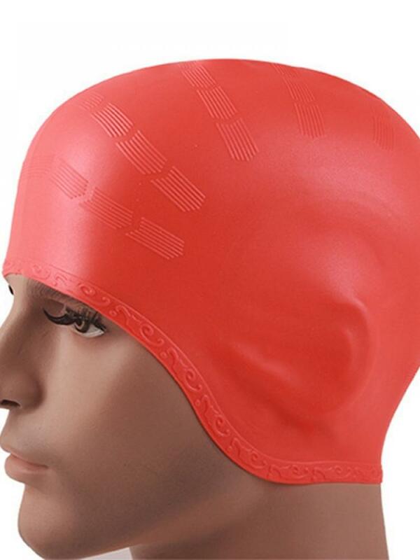 Шапочка для плавания для взрослых для мужчин и женщин, водонепроницаемая шапочка для плавания с длинными волосами, большая шапочка для защи...