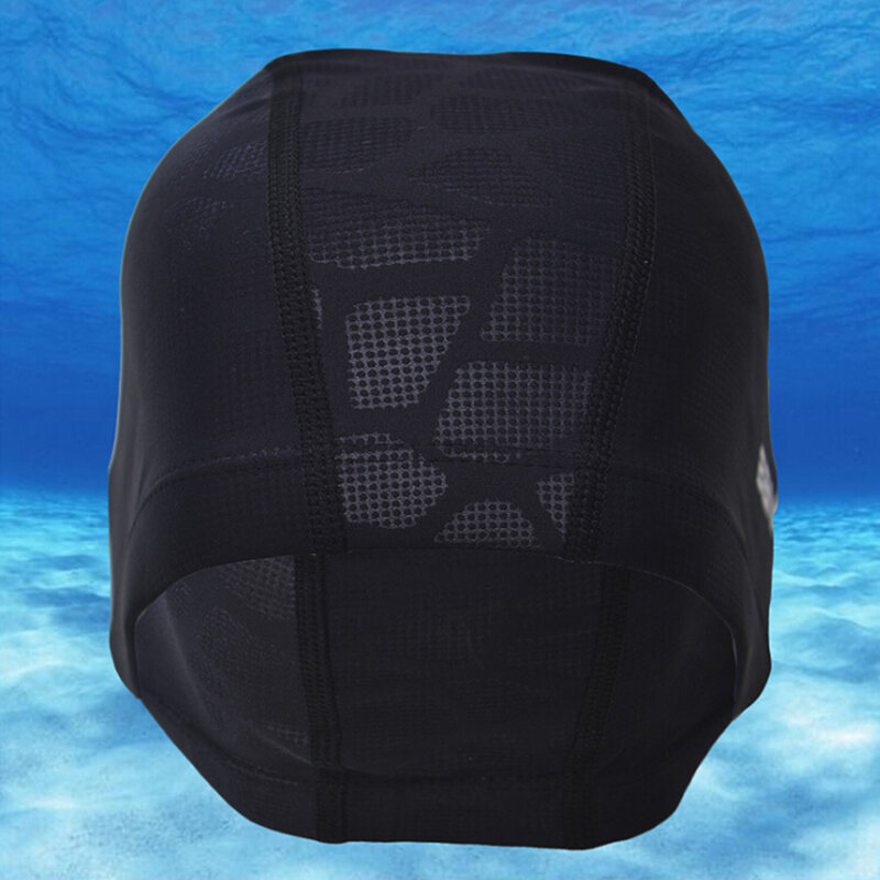 1 High Elasticity Waterproof Fabric Swim Hat Protect Ears Long Hair Sports Shark Flexible Durable Swimming Cap