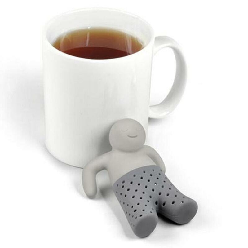 Silicone Tea Strainer Interesting Life Partner Cute Mister Teapot MR Little Man People Tea Infuser Filter Brewing Making Teapot
