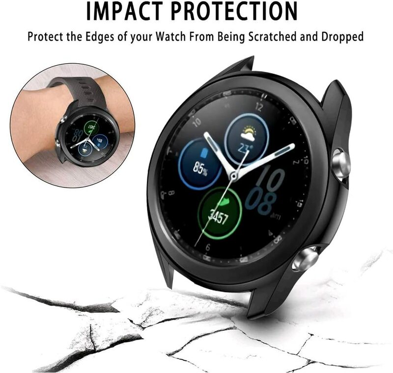 สำหรับSamsung Galaxy 3 45 มม.41 มม.samrtwatch Soft TPUกันชน 41 45 มม.นาฬิกาprotectorอุปกรณ์เสริม