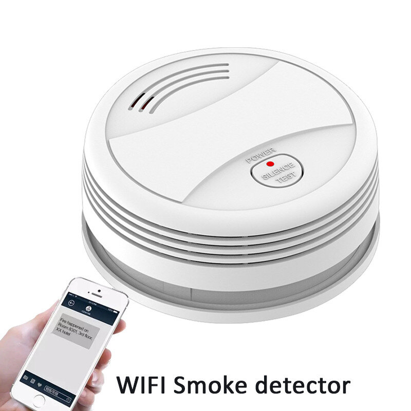 Tuya WiFi Detektor Gas Nirkabel Sensor Alarm Sensor Kebocoran Gas Detektor Kebocoran Gas Alam dengan Kontrol Aplikasi