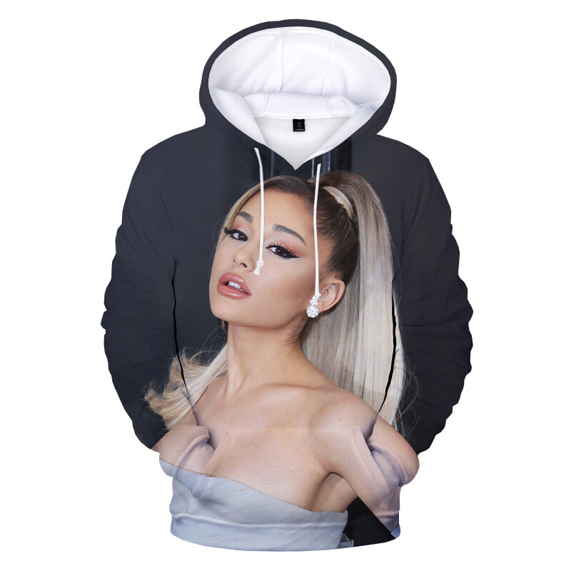 Ariana Grande 3D schönheit druck Hoodie Sweatshirt frauen der männer frühling und herbst mode lässig hip hop Pullover Harajuku straße
