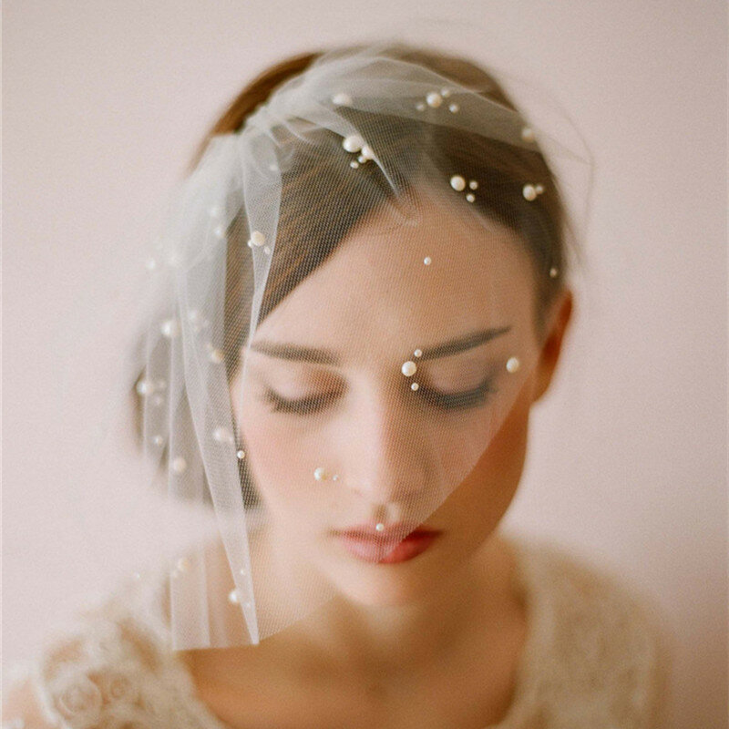 Fleurs De mariage princesse, perles en Organza, élégantes, couleur blanche, à la mode, 2021