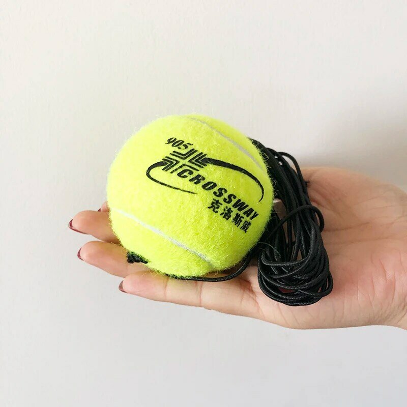 Heavy Duty Tennis Training Aids Tool Partner Base Elastic Rope 3 Balls Practice Self-Duty Rebound Tennis Trainer Sparring Device