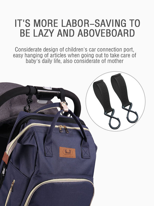 Многофункциональный рюкзак для мам, портативная вместительная сумка для пеленок, складная дорожная уличная кровать для мам и малышей