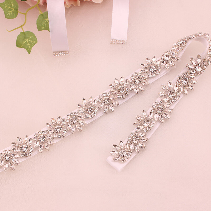 Sabuk Pernikahan Kristal Sabuk Pengantin Berlian Sabuk Pengantin Berlian Imitasi Sabuk Gaun Wanita