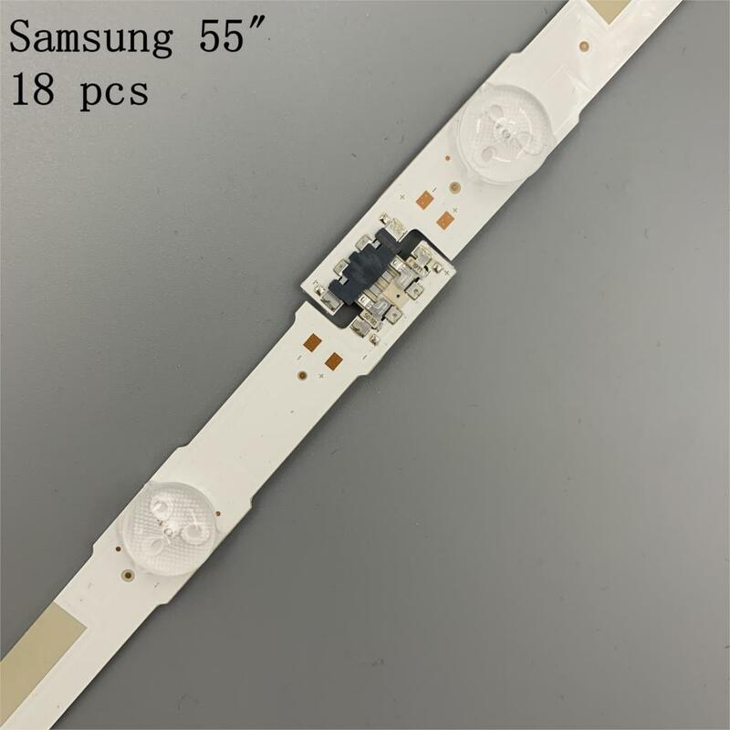 LED Backlight Strip 14สำหรับ Samsung 55 "ทีวี UA55JS7200 UE55JU6872 UE55JU6872U UE55JU6850 UN55JS7250 UE55JU6800 BN96-38481A