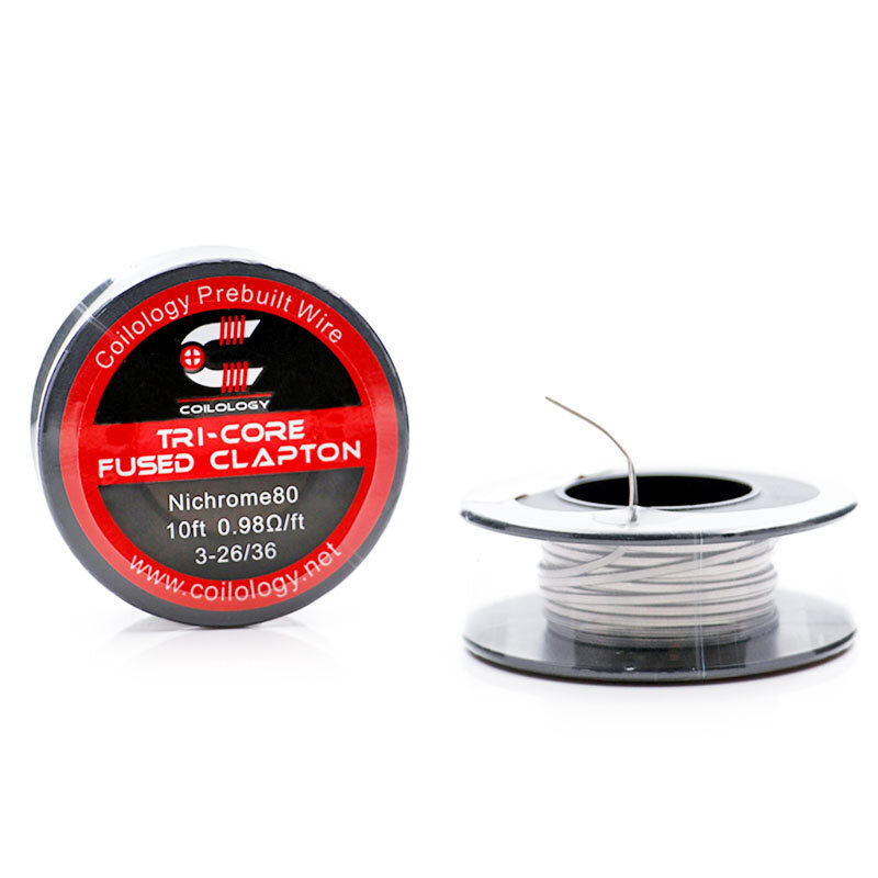 Coilology три-Core Fused Clapton (Ni80) vape coil wire 1.73ohm/Feet 10 Feet heat wire DIY RTA tank /RDA atomizer vape accessories