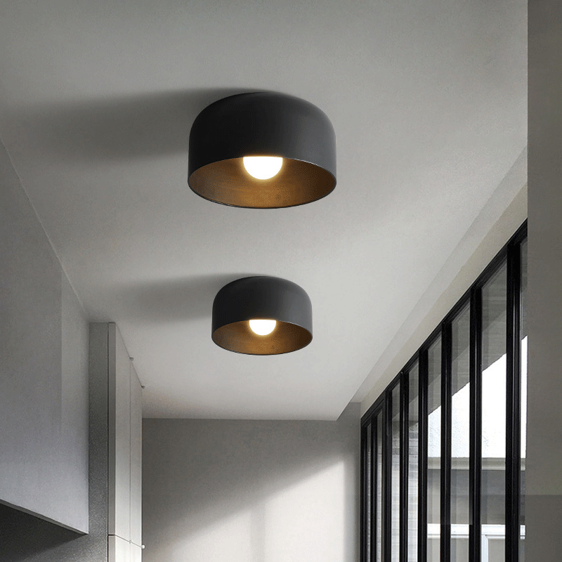 Plafonnier LED Semi-encastré au design moderne, luminaire décoratif d'intérieur, idéal pour une chambre à coucher, un bureau, un couloir ou un salon