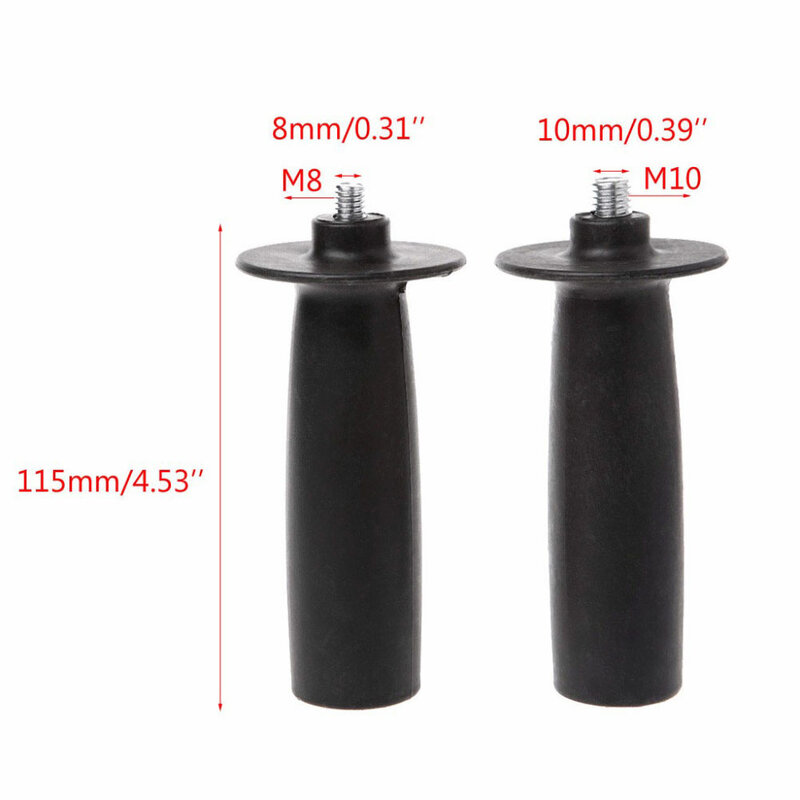 Nieuwe M8/M10/M12/M14 8Mm/10Mm/12Mm/14Mm Hoek grinder Handvat Plastic Draad Auxiliary Zijhandgreep Voor Haakse Slijper Zwart Gereedschap
