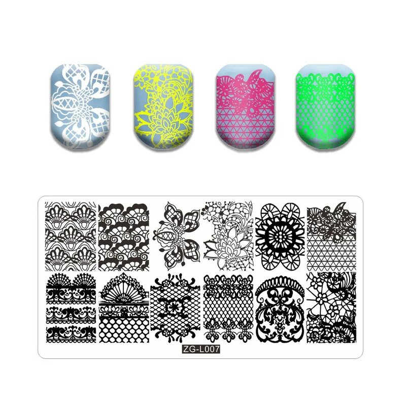 Gatti eleganti nuovo Design Nail Art Stamping Style immagine fai-da-te piatti per timbri per unghie Manicure Stencil Set per timbratura unghie