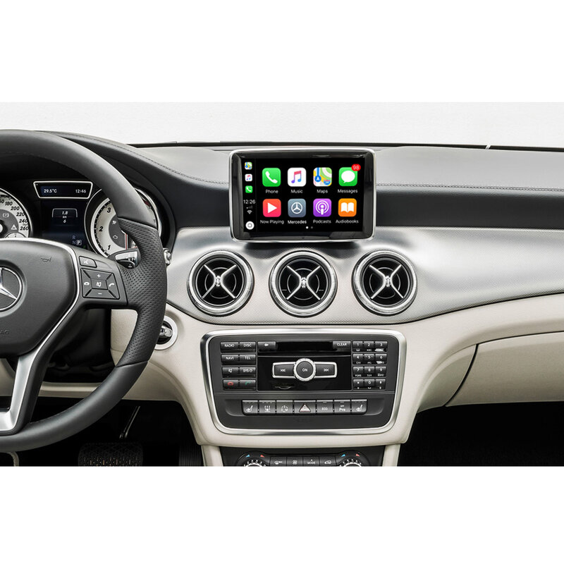 Wireless Apple CarPlay Android Auto für Mercedes Benz A B Klasse W176 CLA GLA W246 2013-2015 mit MirrorLink airPlay Hinten Kamera