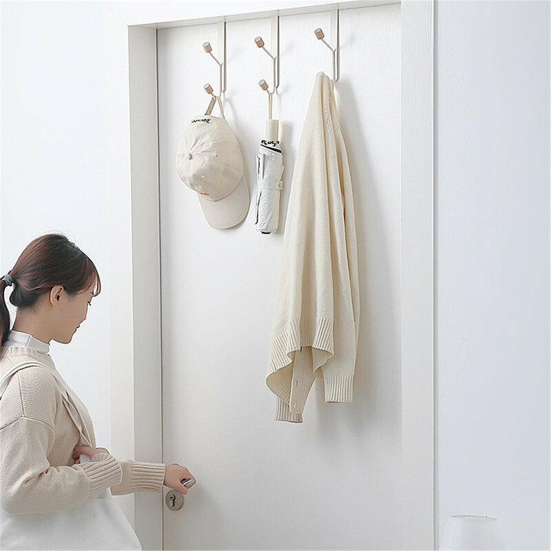 Door Hooks Bath Towel Hooks Over The Door Decorative Rack Clothes Coat Belt Hanger Hooks for kitchen крючки для одежды